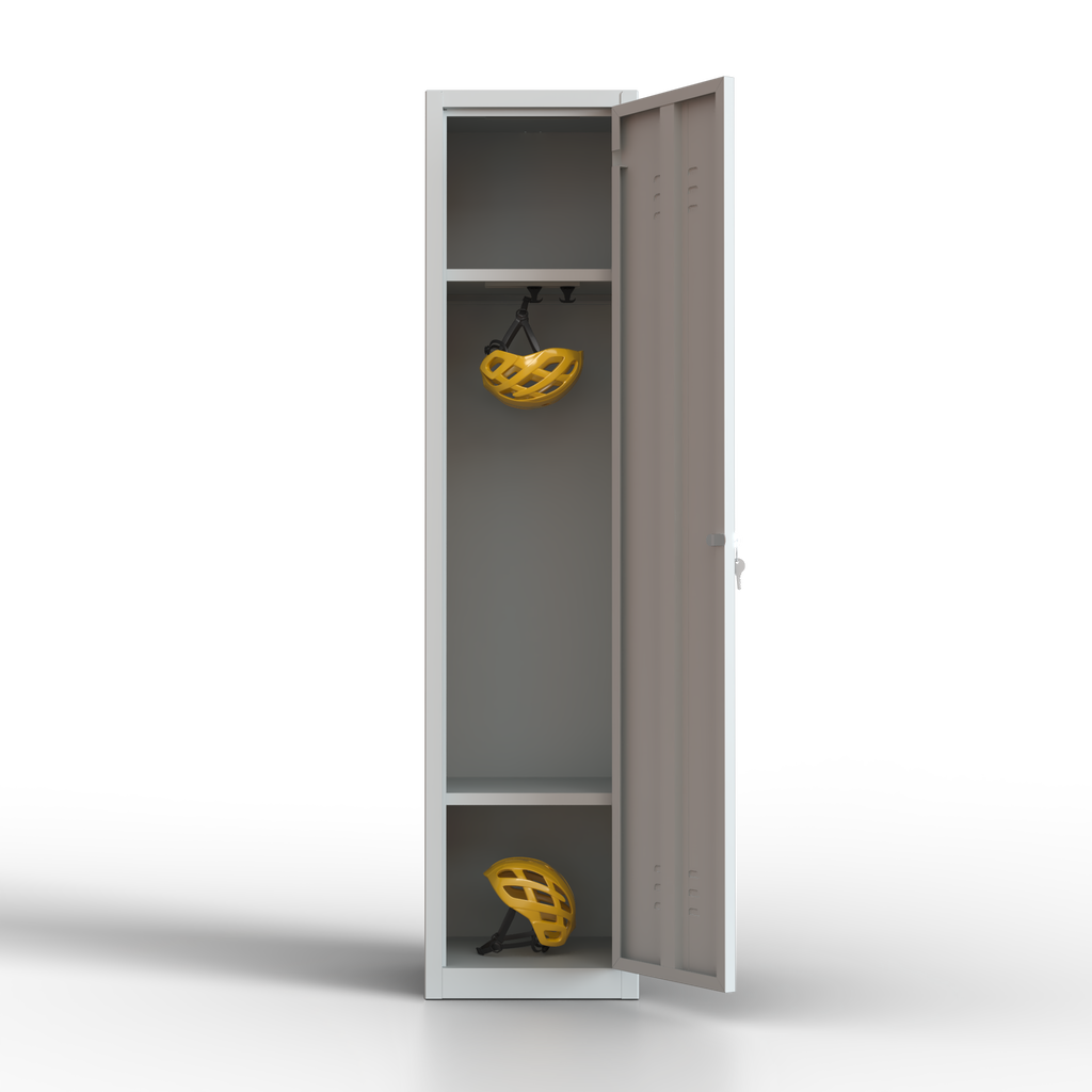 TwinThink Taquillas Vestuario. Color Gris. 165 x 40 x 40 cm Taquillas Metalicas de 1 Puerta Taquilla Metalica con Llave Taquillas Vestuario Metalicas