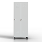 TwinThink Taquillas Vestuario. Color Gris. 180 x 65 x 40 cm Taquillas Metalicas de 2 Puertas Taquilla Metalica con Llave Taquillas Vestuario Metalicas