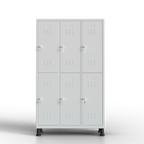 TwinThink Taquillas Vestuario. Color Gris. 180 x 97 x 40 cm Taquillas Metalicas de 6 Puertas Taquilla Metalica con Llave Taquillas Vestuario Metalicas