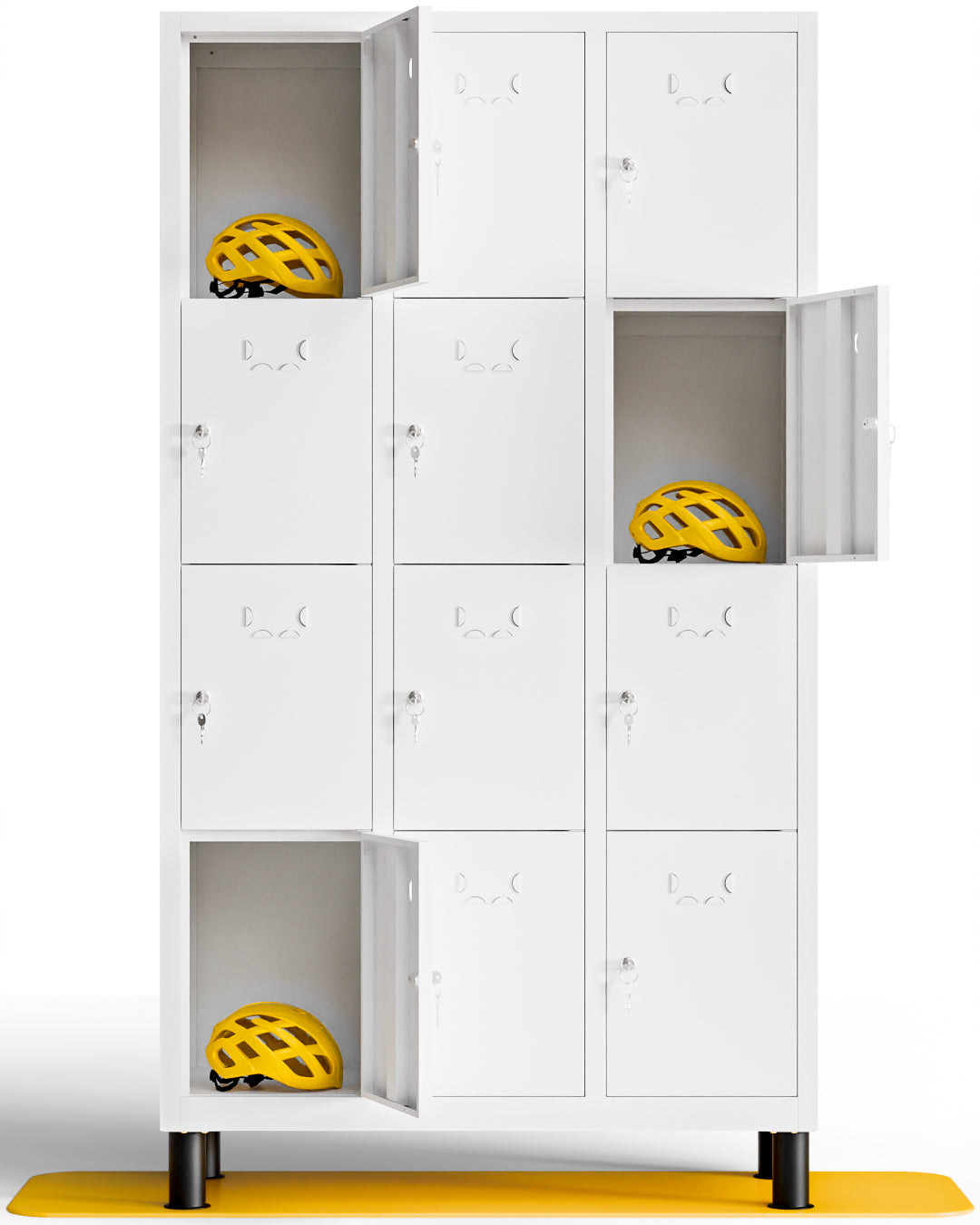 Taquilla metálica montada 12 puertas 177 x 97 x 40 cm