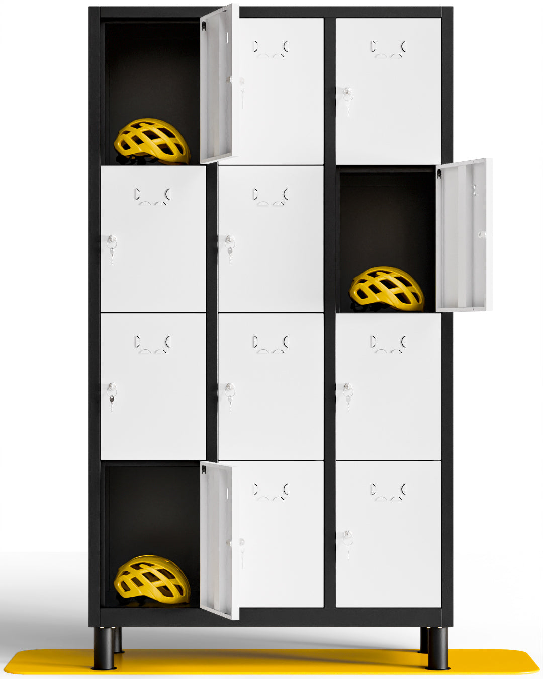 Taquilla metálica montada 12 puertas 177 x 97 x 40 cm