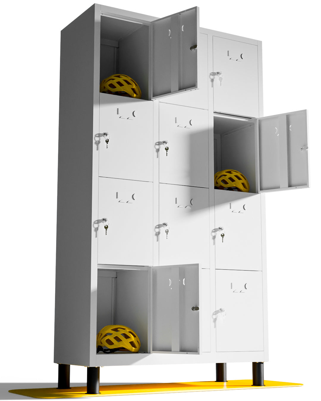 Taquilla metálica montada 12 puertas 177 x 97 x 40 cm