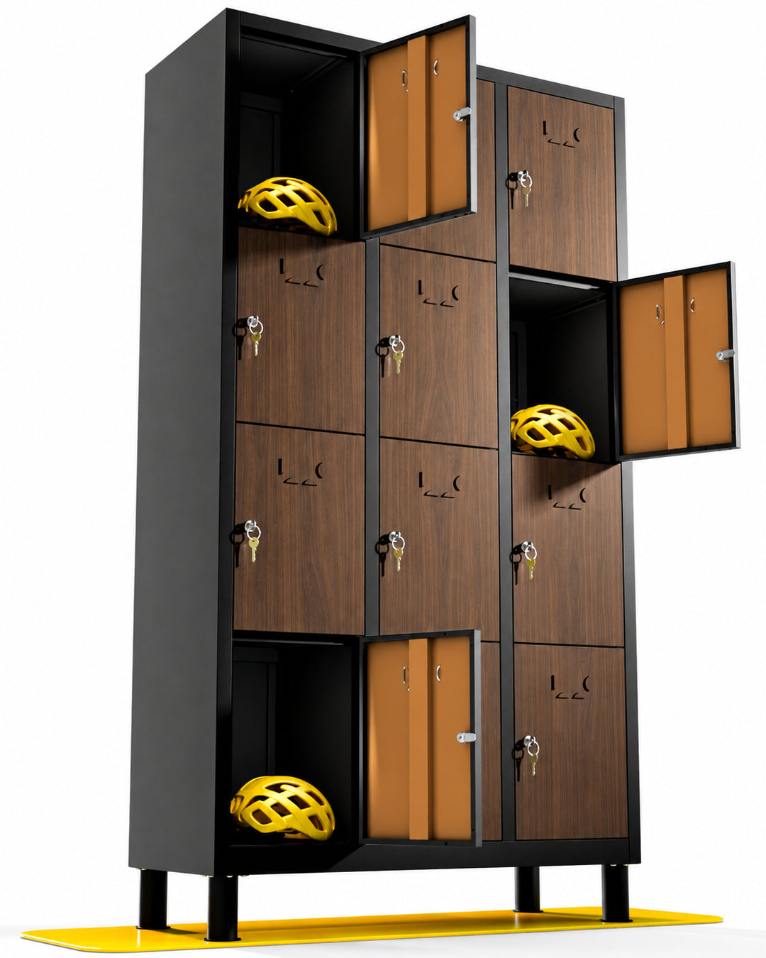 Taquilla metálica montada 12 puertas 177 x 97 x 40 cm