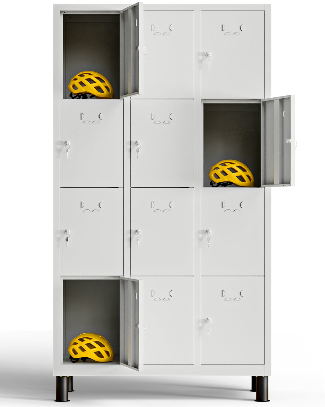 Taquilla metálica montada 12 puertas 177 x 97 x 40 cm