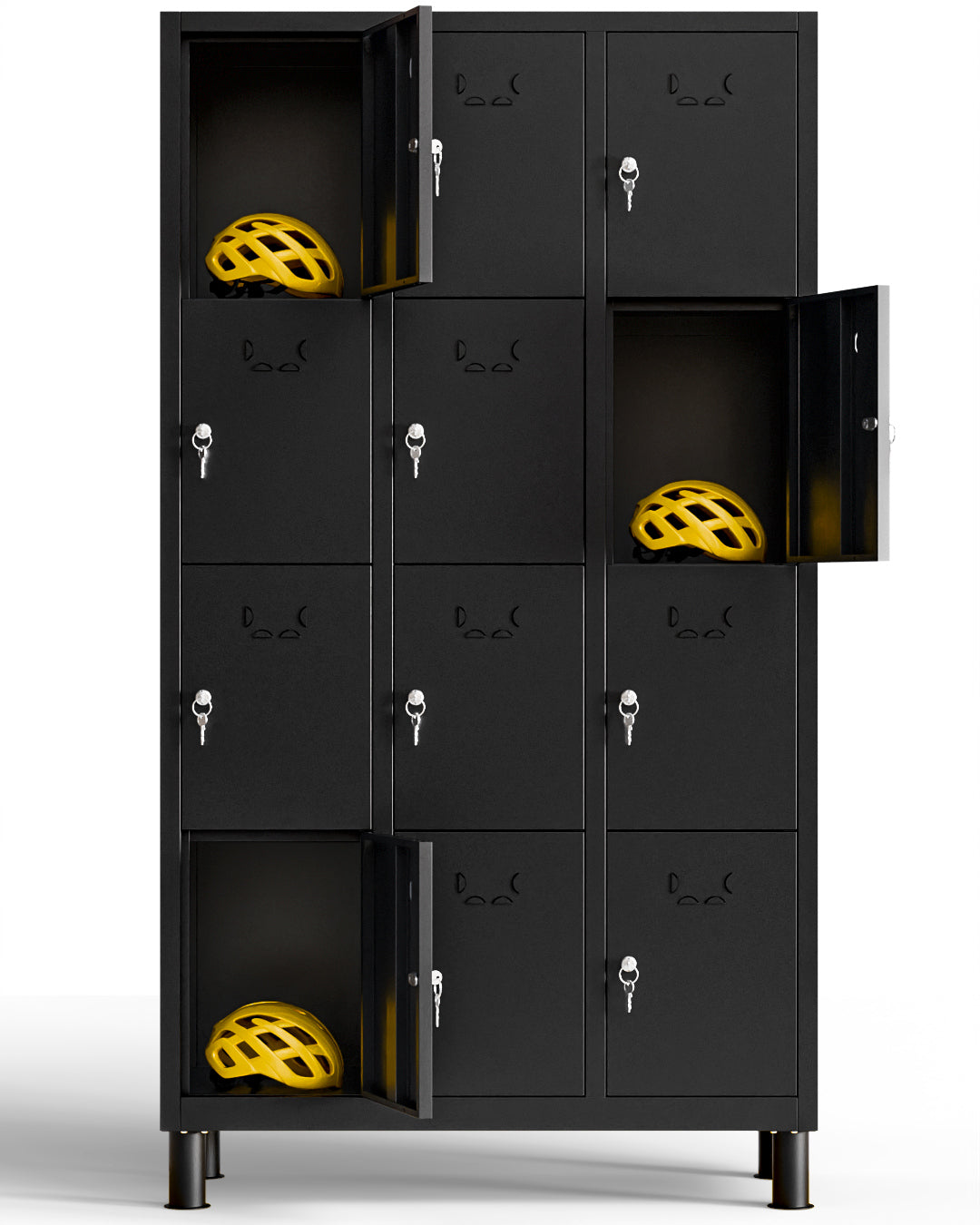 Taquilla metálica 12 puertas 177 x 97 x 40 cm