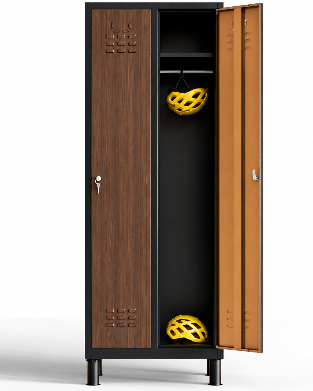 Taquilla metálica 2 puertas 177 x 65 x 40 cm