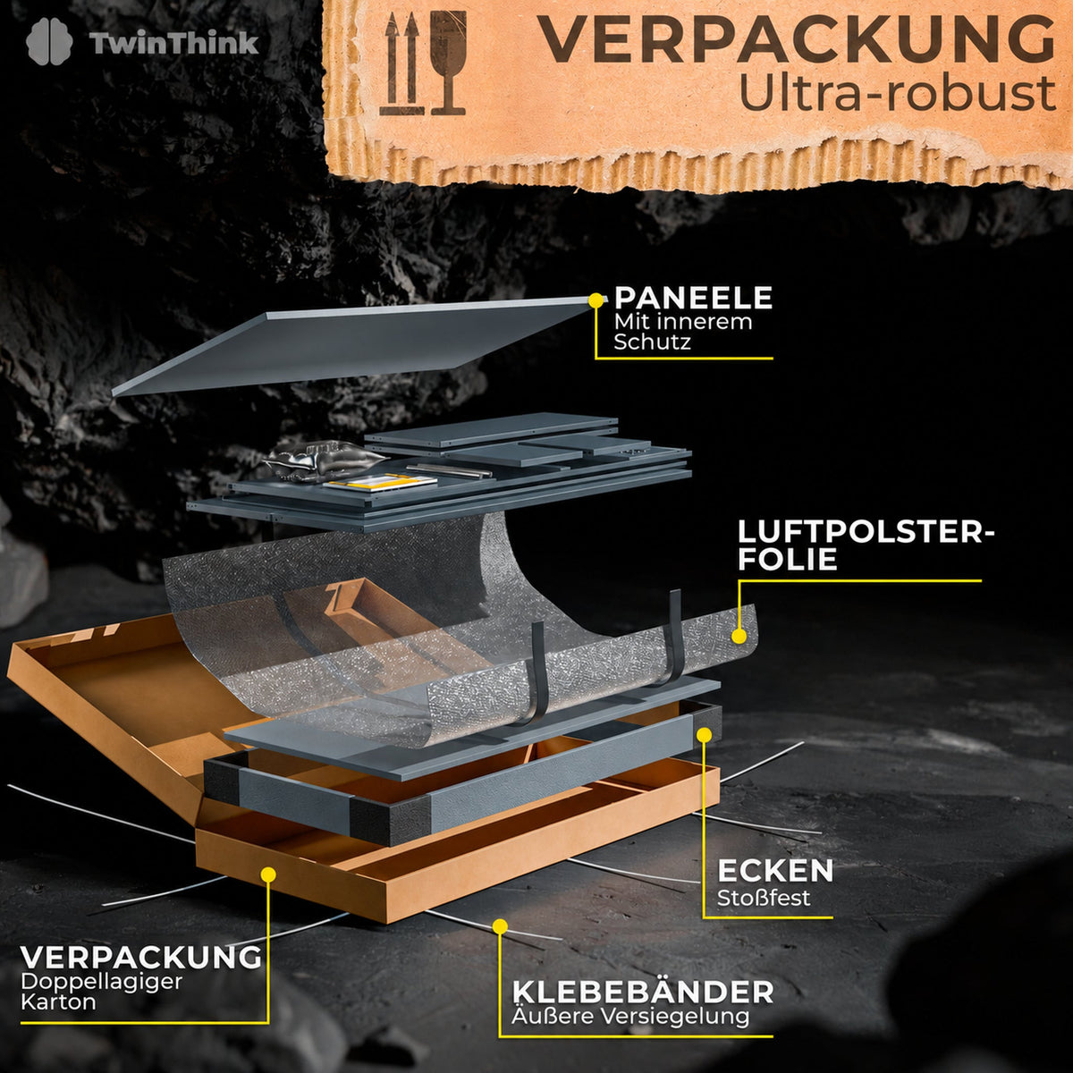 Metallspind, 2 Türen mit Schlüssel, 177×65×40 cm in Anthrazit — Infografik 6
