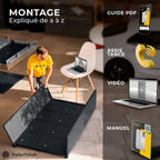 [color:polar-black][lang:fr] Vestiaire métallique, 8 portes avec clé, 177×65×40 cm en noir Polar Black — infographie 5