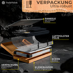 [color:polar-black][lang:de] Metallspind, 8 Türen mit Schlüssel, 177×65×40 cm in Schwarz (Polar Black) — Infografik 6