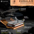 [color:polar-black][lang:es] Taquilla metálica 8 puertas 177 x 65 x 40 cm en negro — infografía 6