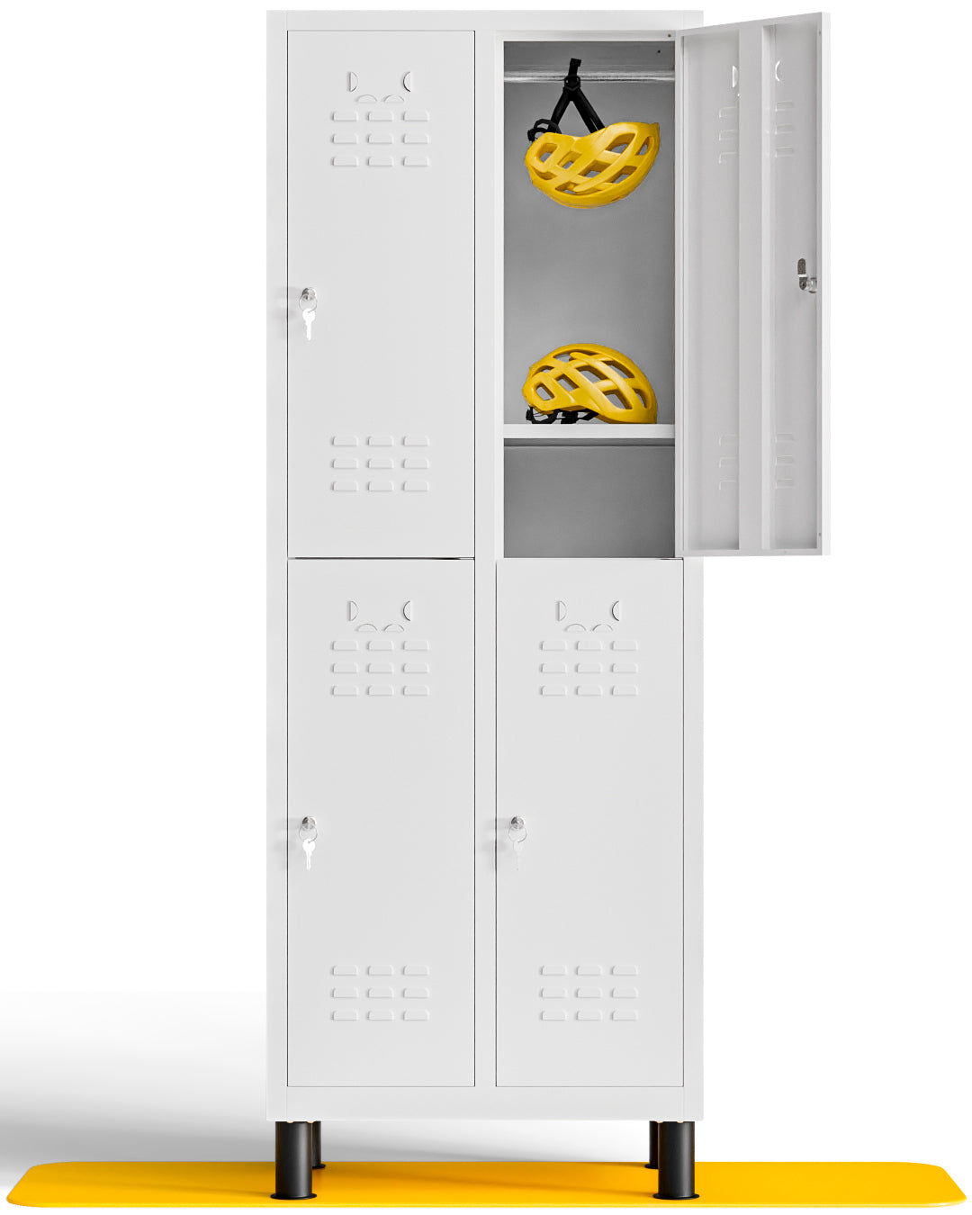 Taquilla metálica montada 4 puertas 177 x 65 x 40 cm