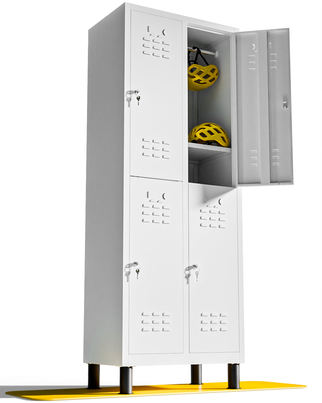 Taquilla metálica montada 4 puertas 177 x 65 x 40 cm