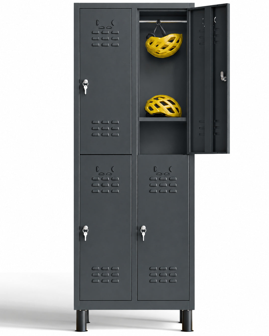 Taquilla metálica 4 puertas 177 x 65 x 40 cm