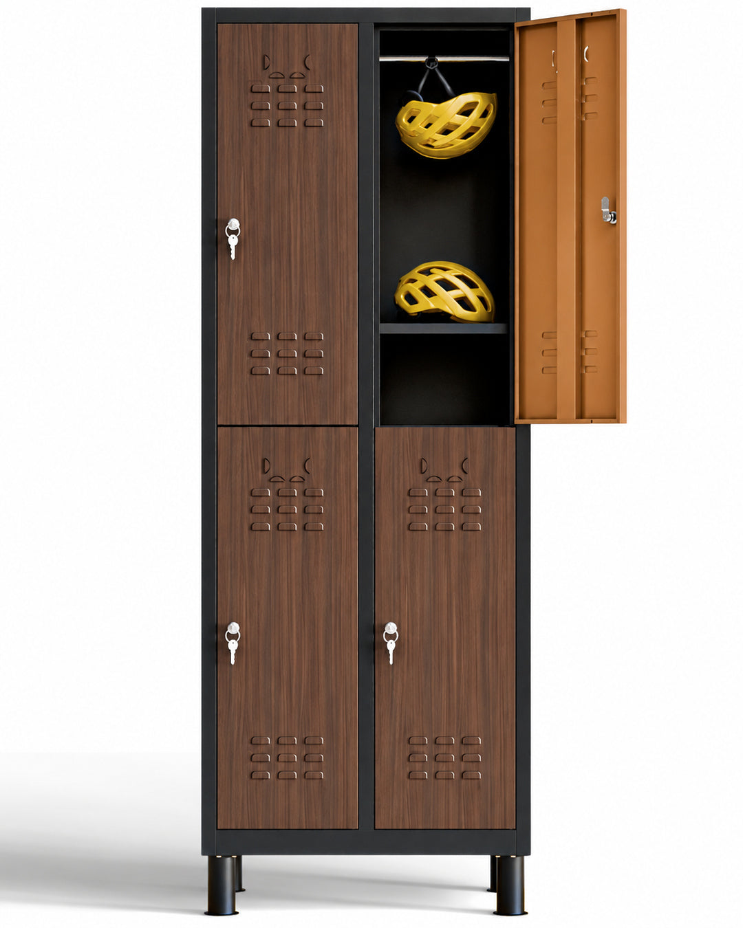 Taquilla metálica 4 puertas 177 x 65 x 40 cm