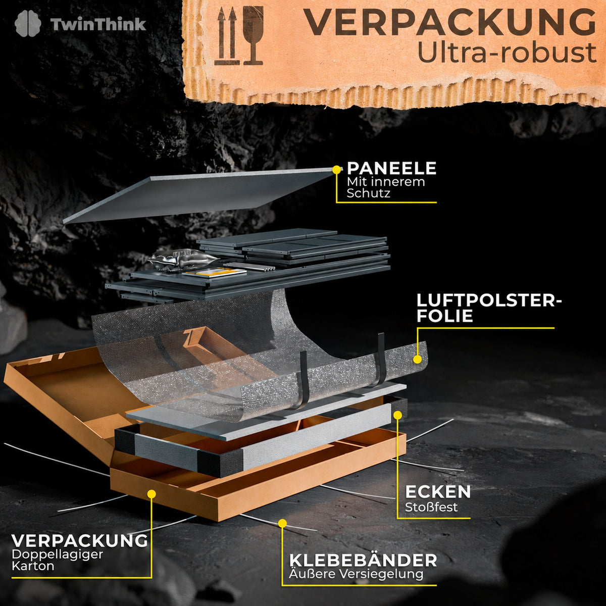 Metallspind, 4 Türen mit Schlüssel, 177×65×40 cm in Anthrazit — Infografik 6