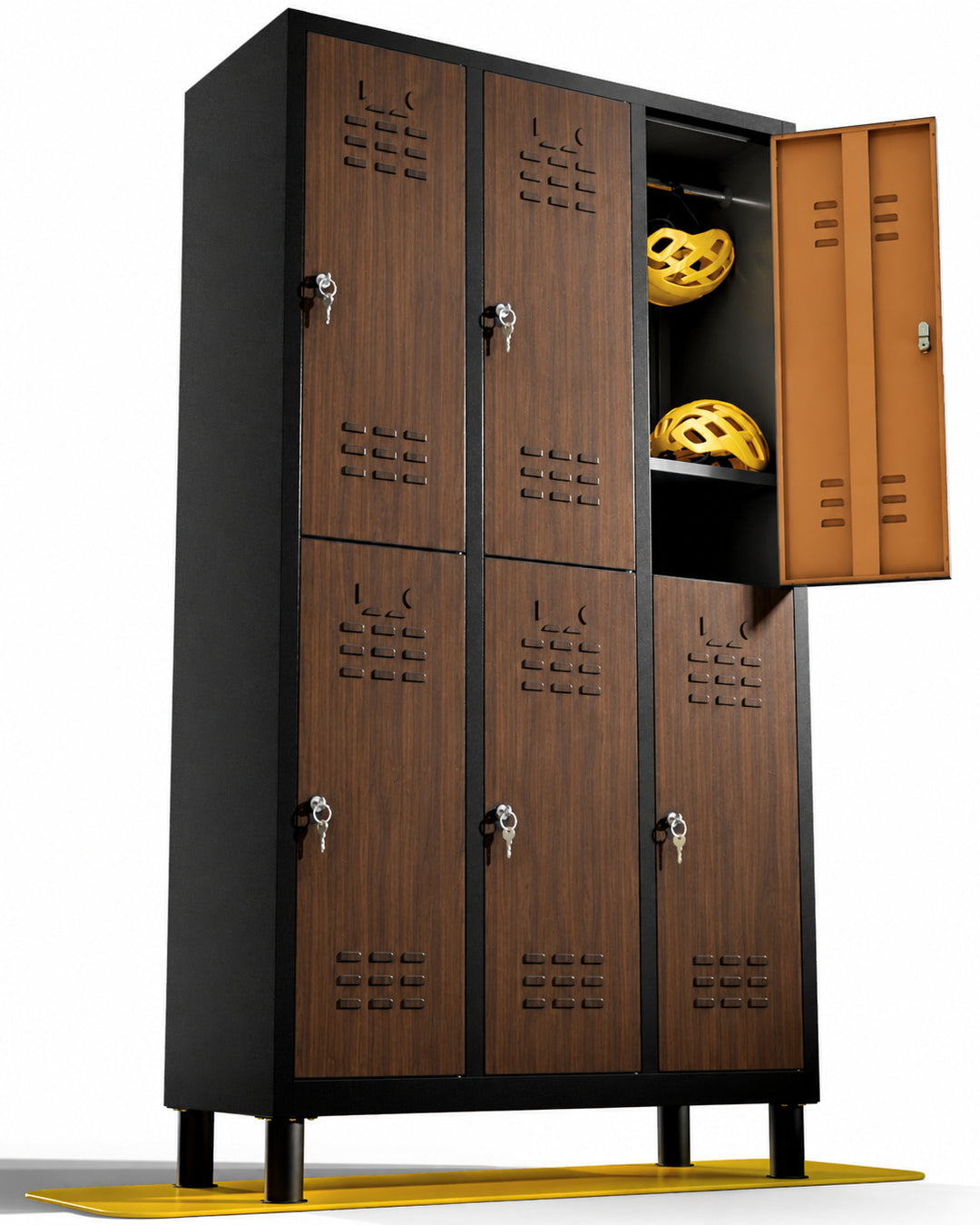 Taquilla metálica montada 6 puertas 177 x 97 x 40 cm