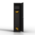 TwinThink Taquillas Vestuario. Color Negro. 165 x 40 x 40 cm Taquillas Metalicas de 1 Puerta Taquilla Metalica con Llave Taquillas Vestuario Metalicas