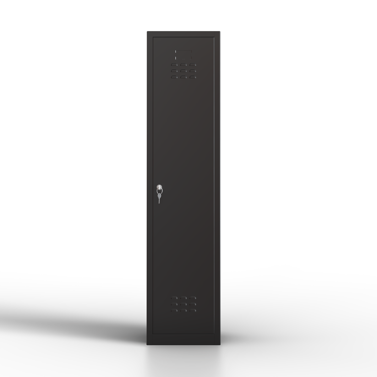 TwinThink Taquillas Vestuario. Color Negro. 165 x 40 x 40 cm Taquillas Metalicas de 1 Puerta Taquilla Metalica con Llave Taquillas Vestuario Metalicas