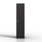 TwinThink Taquillas Vestuario. Color Negro. 165 x 40 x 40 cm Taquillas Metalicas de 1 Puerta Taquilla Metalica con Llave Taquillas Vestuario Metalicas