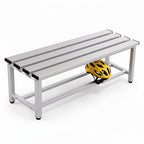 TwinThink Banco Vestuario Metálico para Gimnasio y Escuelas. Color Gris. 90 x 32 x 45 cm - imagen 1