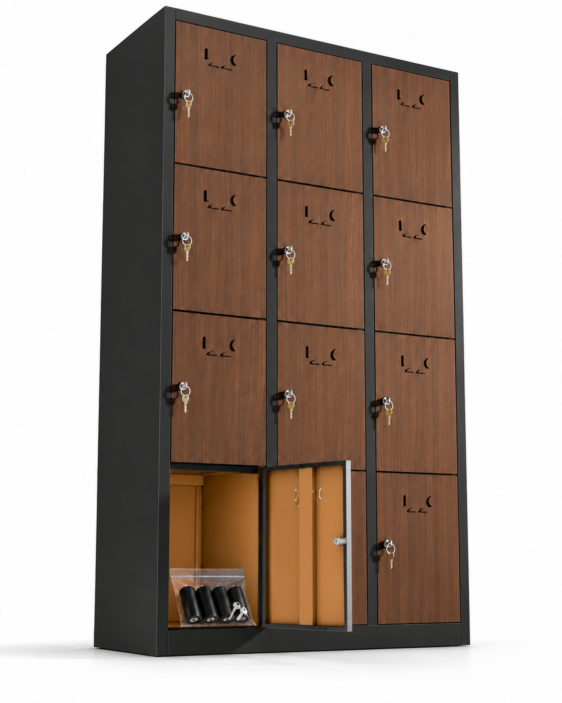 Taquilla metálica montada 12 puertas 177 x 97 x 40 cm
