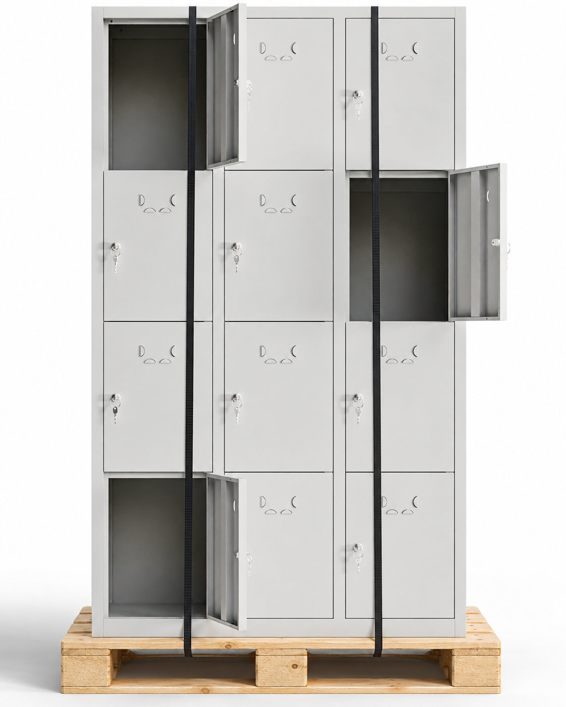 Taquilla metálica montada 12 puertas 177 x 97 x 40 cm