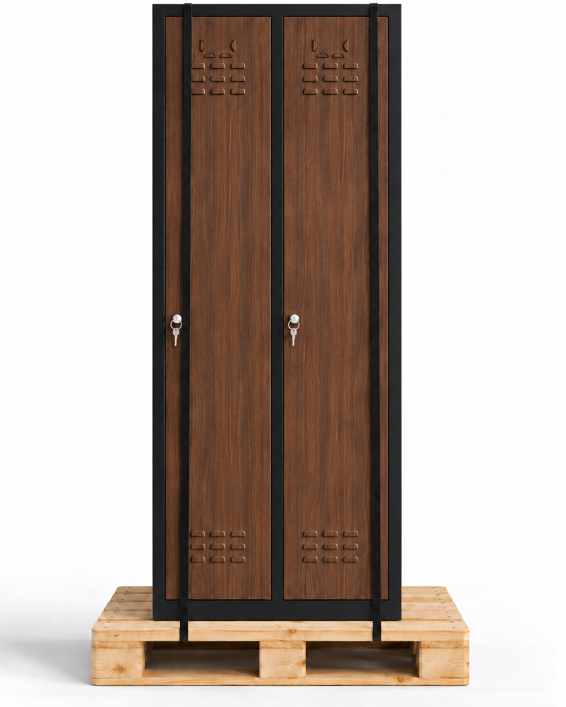 Taquilla metálica montada 2 puertas 177 x 65 x 40 cm