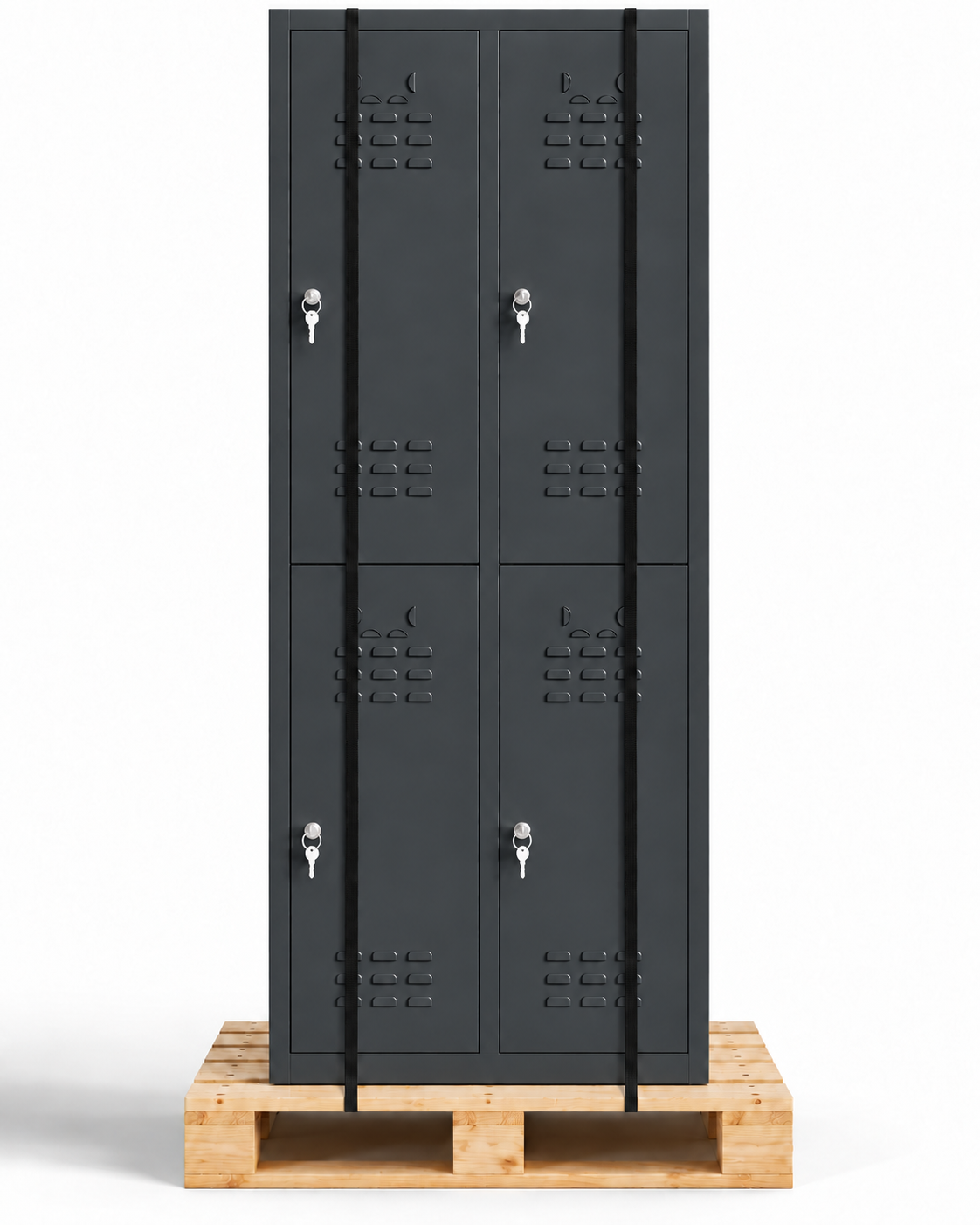 Taquilla metálica montada 4 puertas 177 x 65 x 40 cm