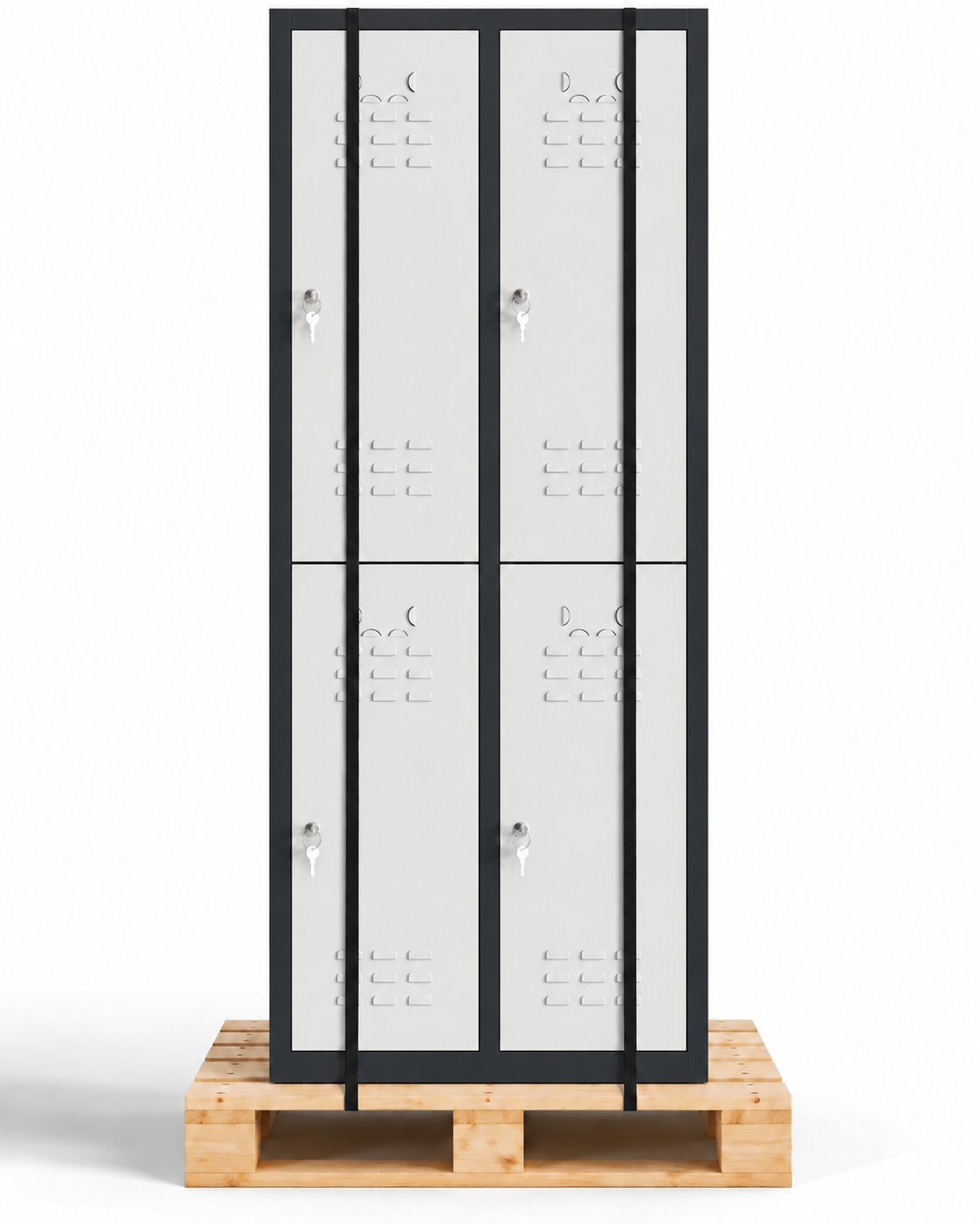 Taquilla metálica montada 4 puertas 177 x 65 x 40 cm
