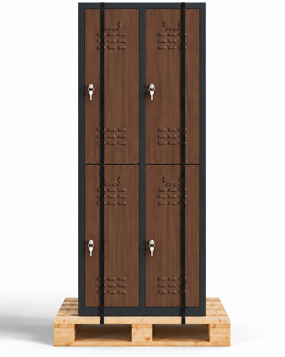Taquilla metálica montada 4 puertas 177 x 65 x 40 cm