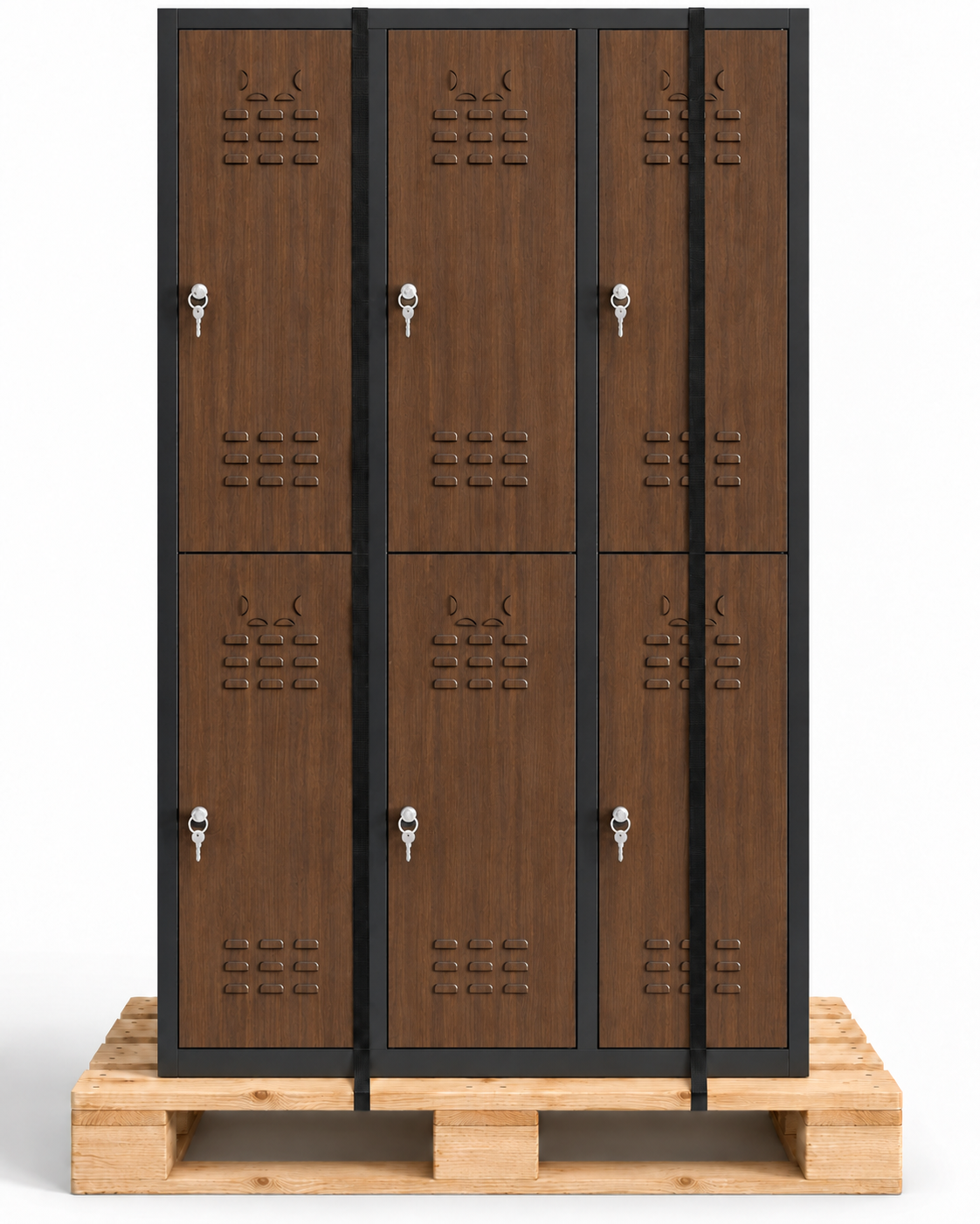 Taquilla metálica montada 6 puertas 177 x 97 x 40 cm