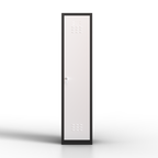 Taquilla metálica blanca TwinThink de 1 puerta, fabricada en acero con cerradura de llave, ideal para oficinas, gimnasios y colegios.
