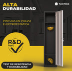 Taquilla metálica blanca TwinThink de 2 puertas con pintura en polvo electrostática, testada en resistencia y durabilidad.